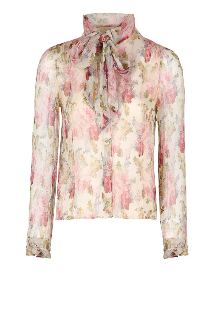 Tops & Blouses | Luisa Beccaria Floral Chiffon Blouse