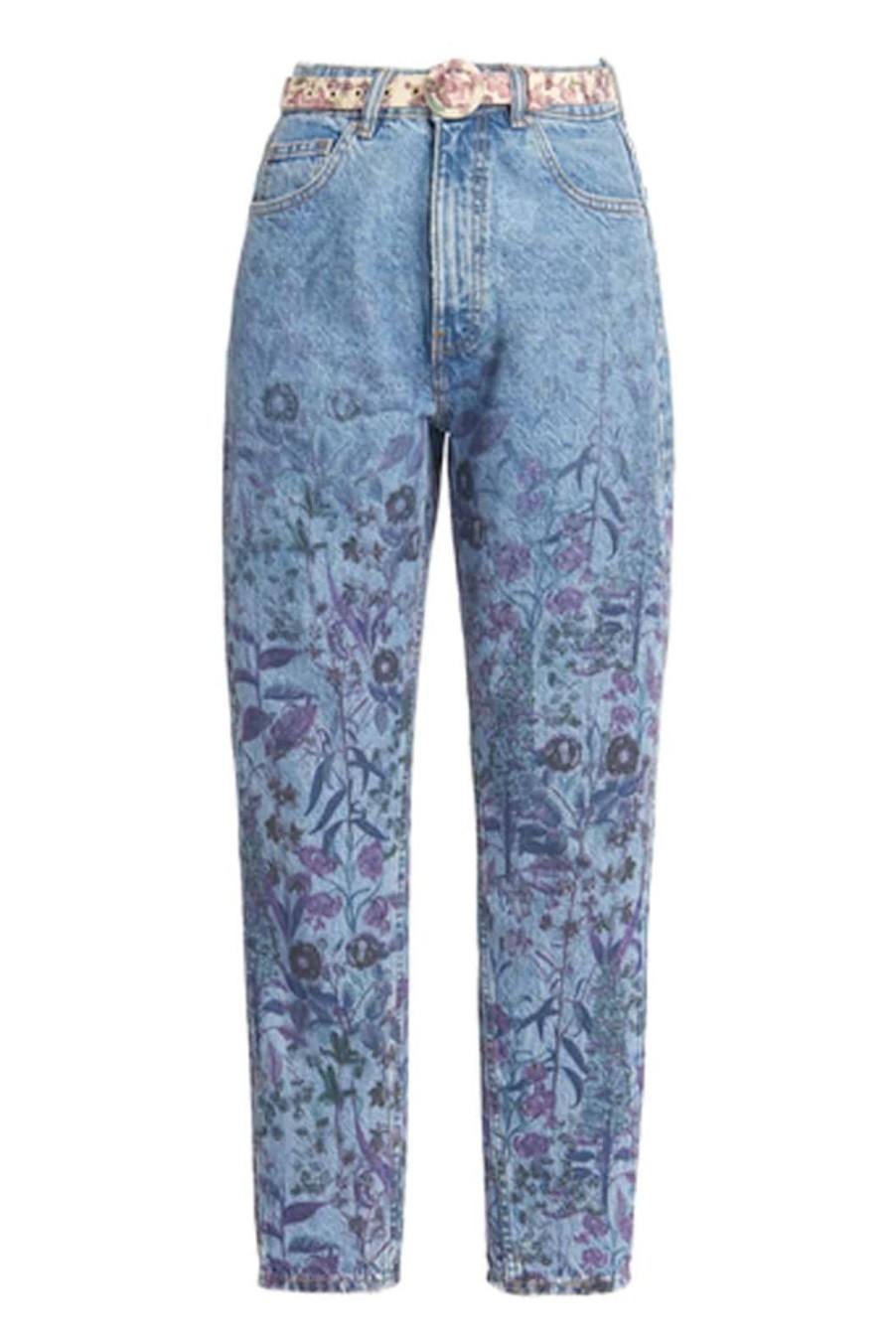 Trousers & Shorts | Luisa Beccaria Floral Printed Jeans