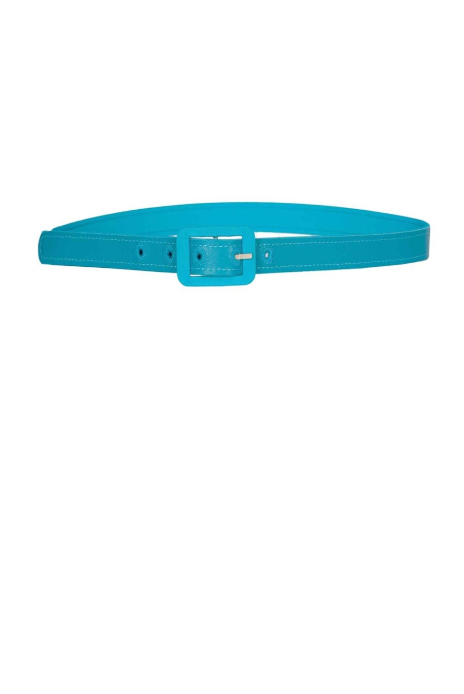 Belt | Luisa Beccaria Silk Satin Turquoise Belt