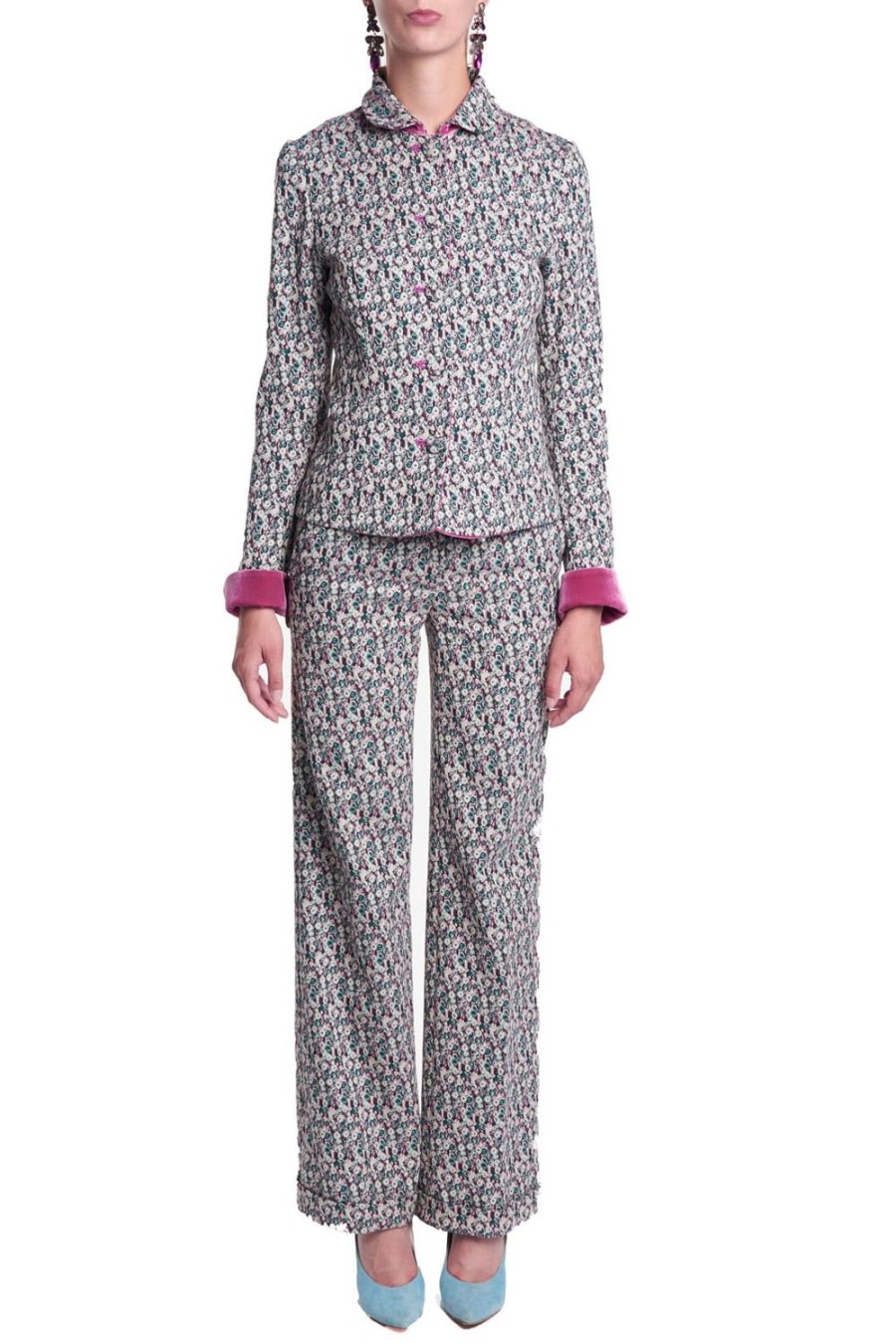 Jackets & Coats | Luisa Beccaria Micro Floral Jacquard Jacket