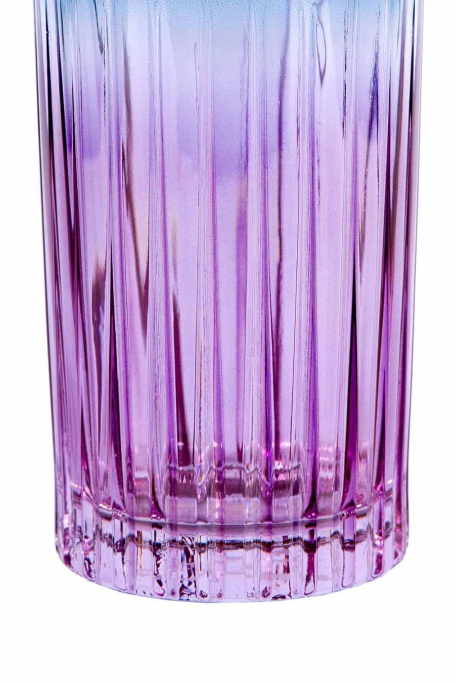 Tumblers | Luisa Beccaria Shade Purple To Blue Set Of Two Large Tumbler Glass