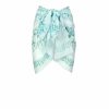 Swimwear | Luisa Beccaria Blue Flowery Striped Short Pareo