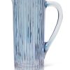 Pitcher | Luisa Beccaria Blue Ridged Pitcher Glass Prestige