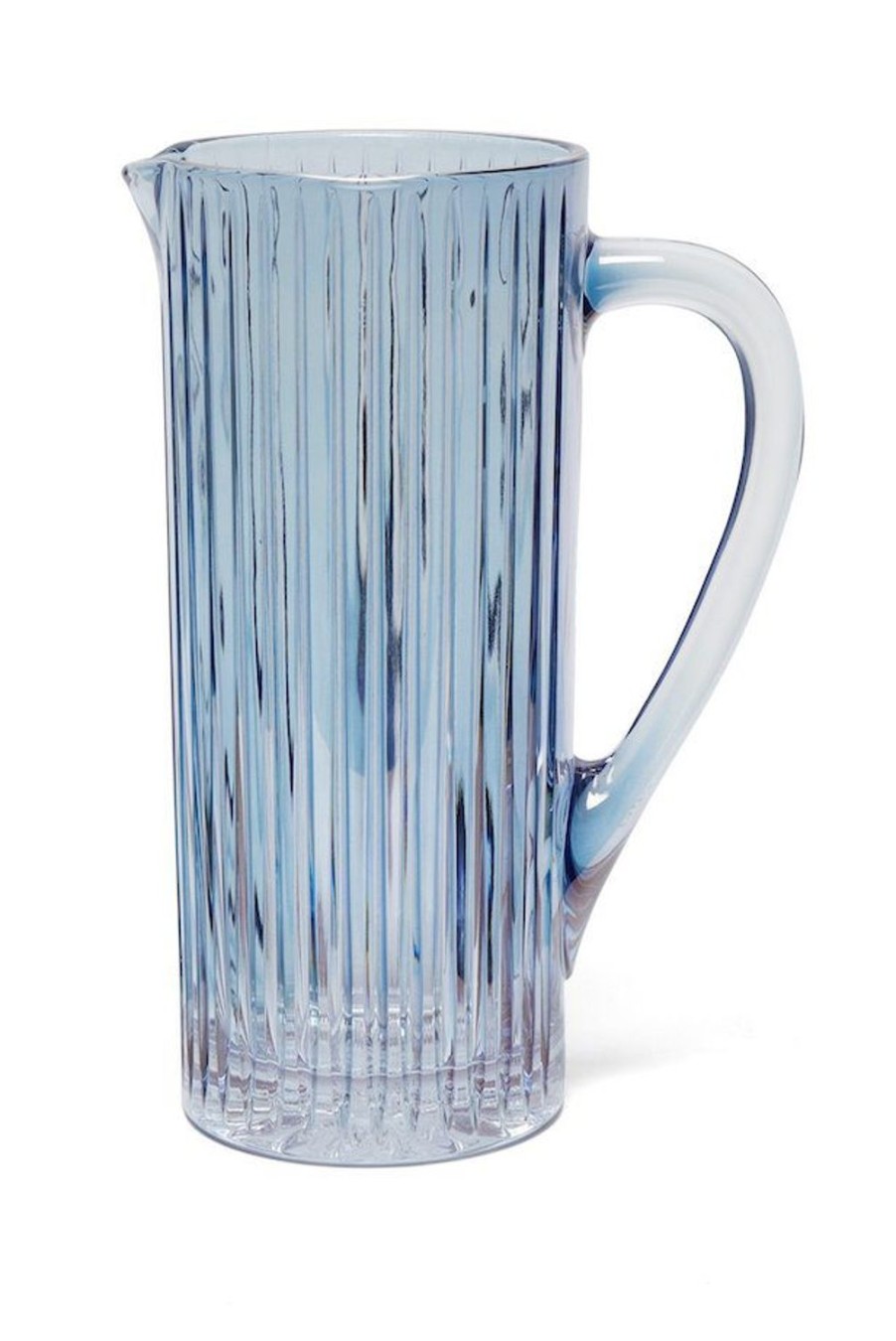 Pitcher | Luisa Beccaria Blue Ridged Pitcher Glass Prestige