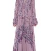 Dresses | Luisa Beccaria Georgette Printed Flowers Dress