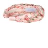 Headband | Luisa Beccaria Pink Shiny Satin Roses Buds Braided Power Hairband