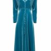 Dresses | Luisa Beccaria Velvet Midi Bottoncino Dress