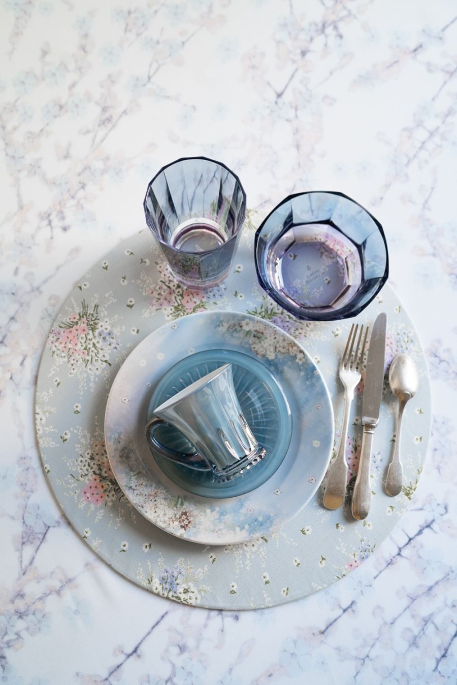 Tablecloth | Luisa Beccaria Printed Cotton Round Placemat