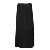 Skirts | Luisa Beccaria Black Suede Midi Skirt