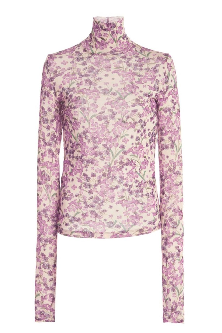 Tops & Blouses | Luisa Beccaria Wool-Silk Jersey Turtleneck Pink