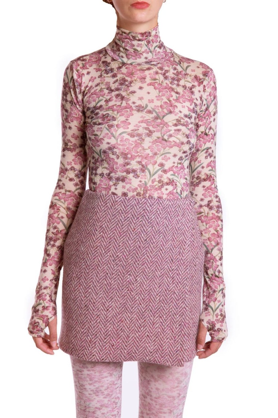 Tops & Blouses | Luisa Beccaria Wool-Silk Jersey Turtleneck Pink