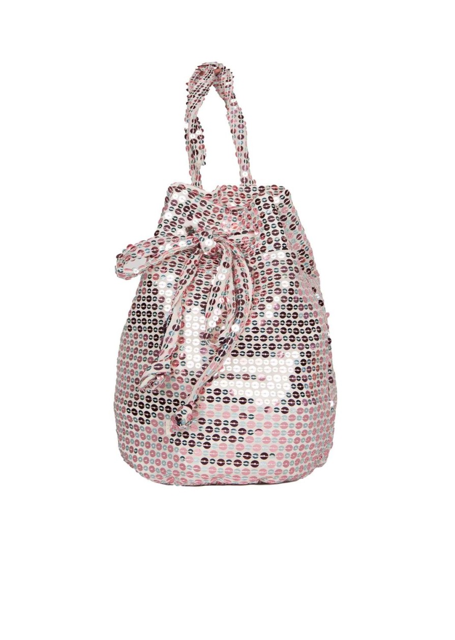 Bag | Luisa Beccaria Sequin Bucket Bag