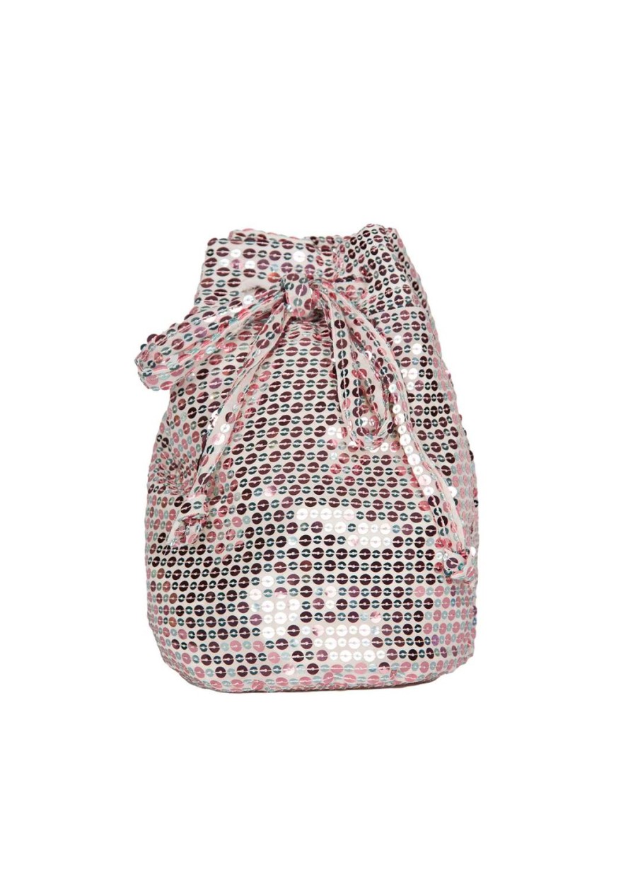 Bag | Luisa Beccaria Sequin Bucket Bag