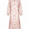 Dresses | Luisa Beccaria Raglan Wide Dress Printed Rose Buds