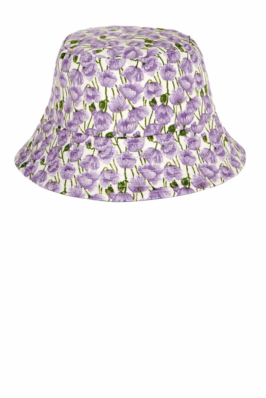 Hat | Luisa Beccaria Poppies Bucket Hat