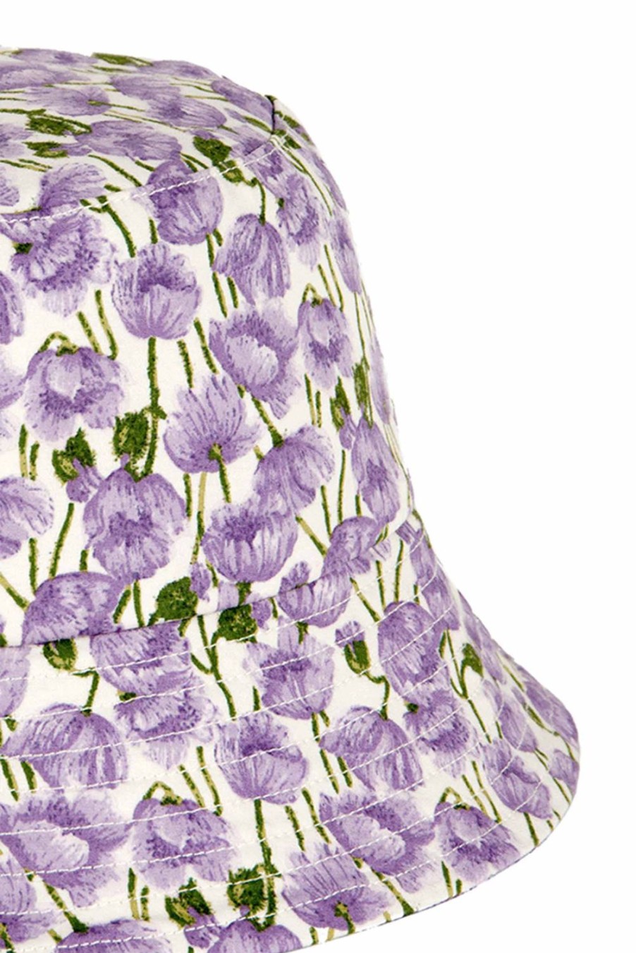 Hat | Luisa Beccaria Poppies Bucket Hat