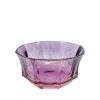 Bowls | Luisa Beccaria Shade Pink To Purple Faceted Crystal Dessert Bowl