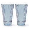 Tumblers | Luisa Beccaria Blue Set Of Two Isis Water Glass