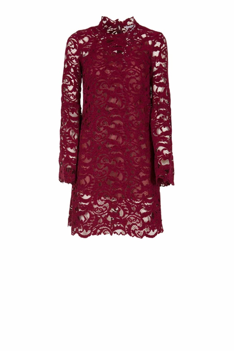 Dresses | Luisa Beccaria Velvet Lace Wide Sleeve Dress