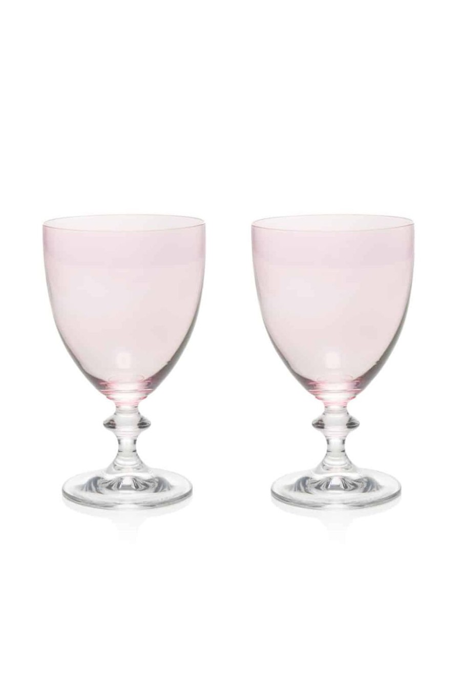 Wine | Luisa Beccaria Pink Set Of Two Rosy Wine Glass