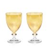 Wine | Luisa Beccaria Ambra Set Of Two Rosy Wine Glass