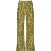 Trousers & Shorts | Luisa Beccaria Flower Garland Corduroy Palazzo Pants