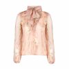 Tops & Blouses | Luisa Beccaria Chiffon Circle Of Roses Shirt With Flake