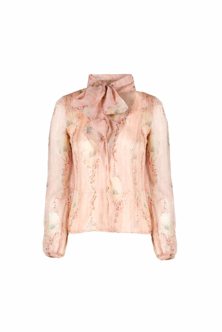 Tops & Blouses | Luisa Beccaria Chiffon Circle Of Roses Shirt With Flake