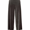 Trousers & Shorts | Luisa Beccaria Velvet Pants Salvia