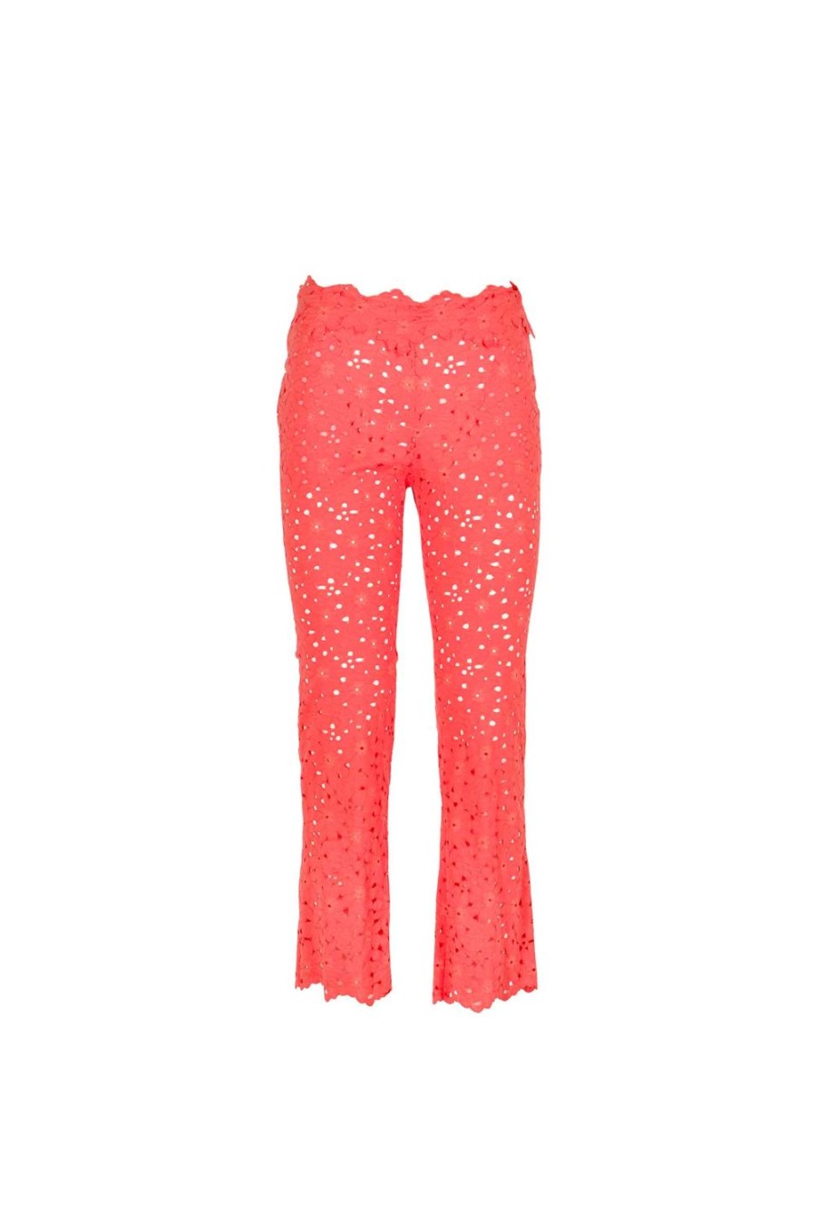 Trousers & Shorts | Luisa Beccaria Floral Lace Capri Pants