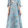 Dresses | Luisa Beccaria Floral Fill Coupe Organza Chemisier