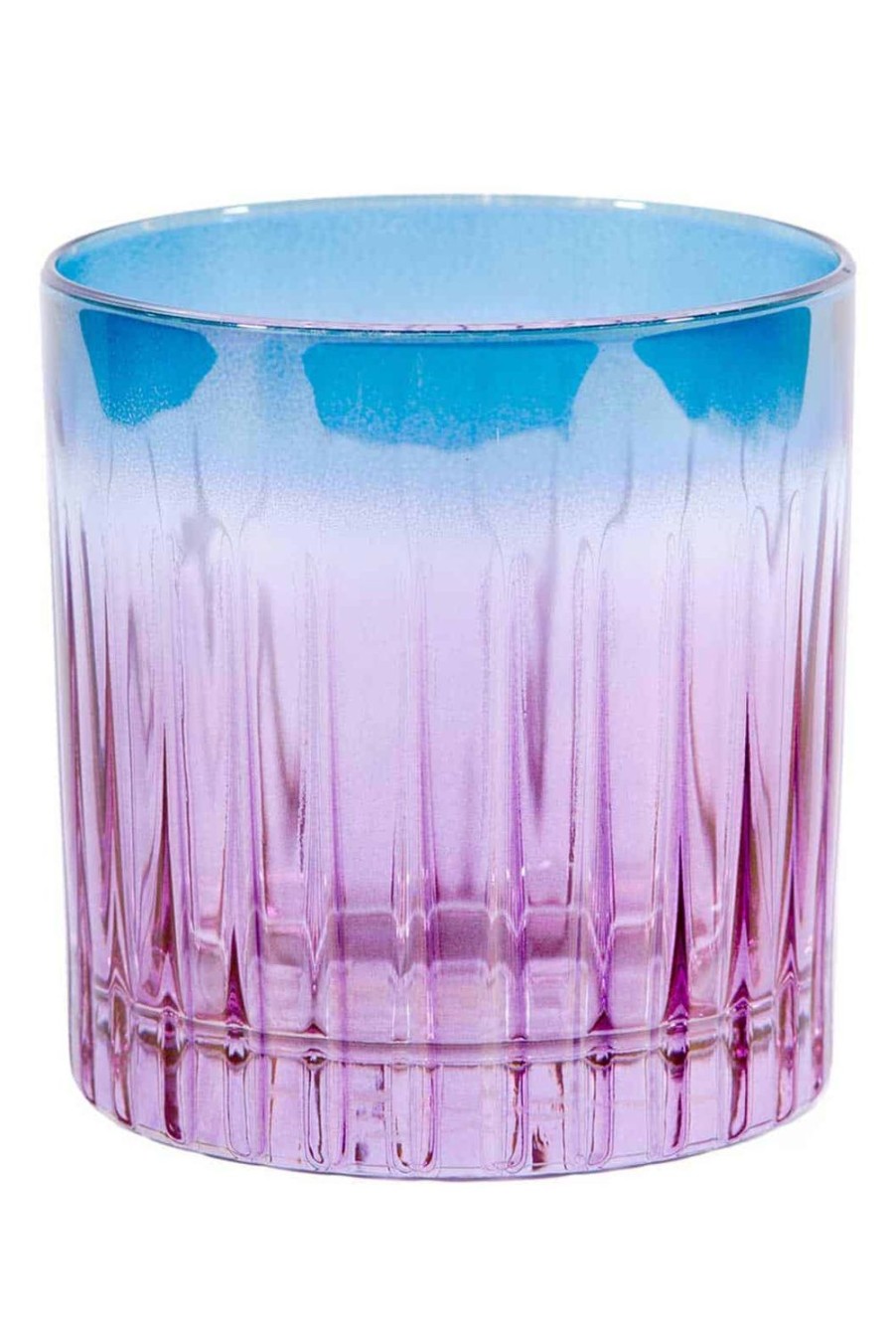 Tumblers | Luisa Beccaria Shade Purple To Blue Set Of Two Small Tumbler Glass