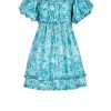 Dresses | Luisa Beccaria Roses Mini Printed Linen Dress