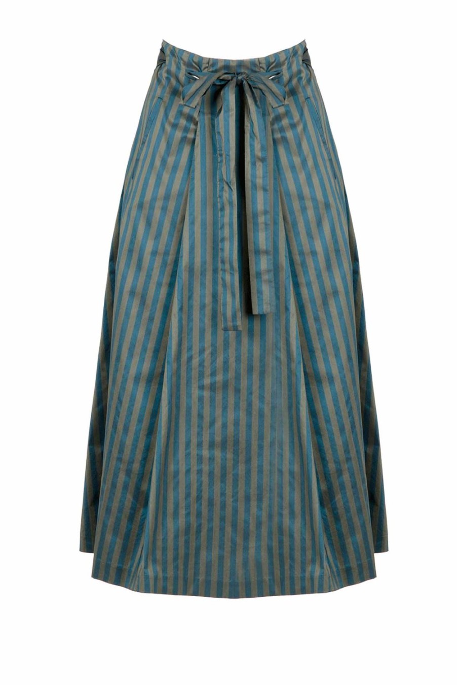 Skirts | Luisa Beccaria Taffetta Stripe Skirt