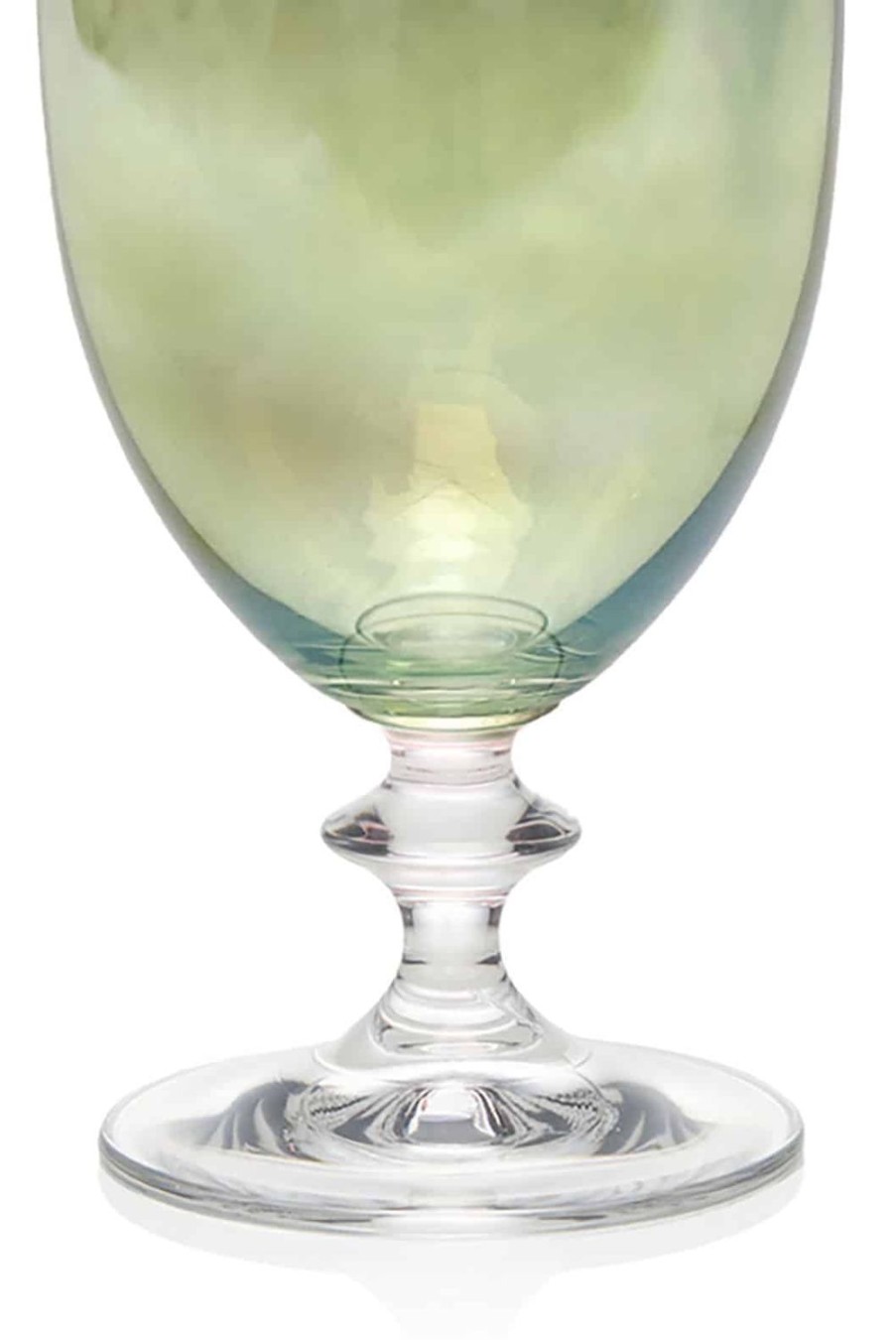 Water | Luisa Beccaria Green Set Of Two Rosy Water Glass