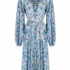 Dresses | Luisa Beccaria Floral Printed Carla Maria Georgette Dress