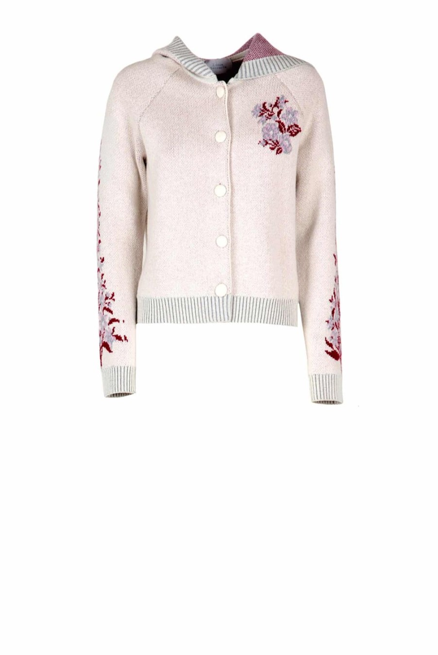 Knitwear | Luisa Beccaria Cashmere Hooded Cardigan