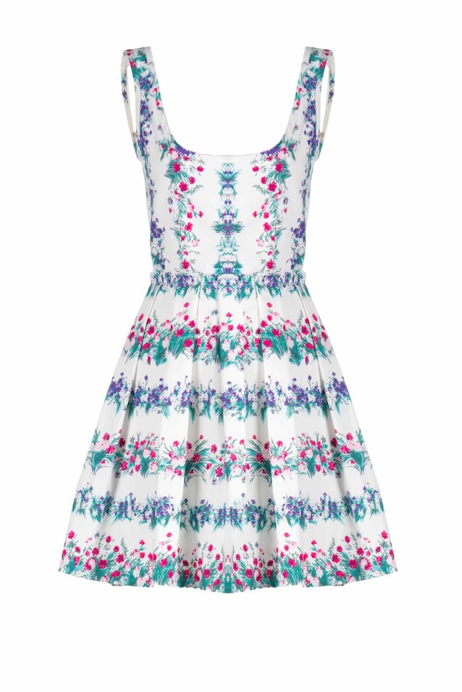 Dresses | Luisa Beccaria Floral Printed Cotton Mini Dress