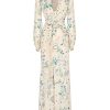 Dresses | Luisa Beccaria Belted Herbarium Floral-Print Crepe Jumpsuit