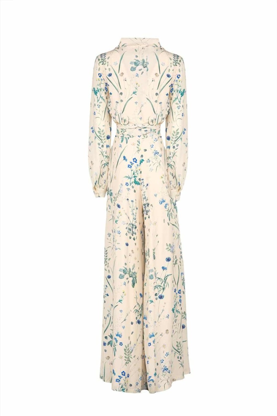 Dresses | Luisa Beccaria Belted Herbarium Floral-Print Crepe Jumpsuit