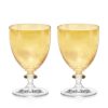 Water | Luisa Beccaria Ambra Set Of Two Rosy Water Glass