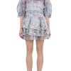 Skirts | Luisa Beccaria Color Melt Organza Tiered Mini Skirt