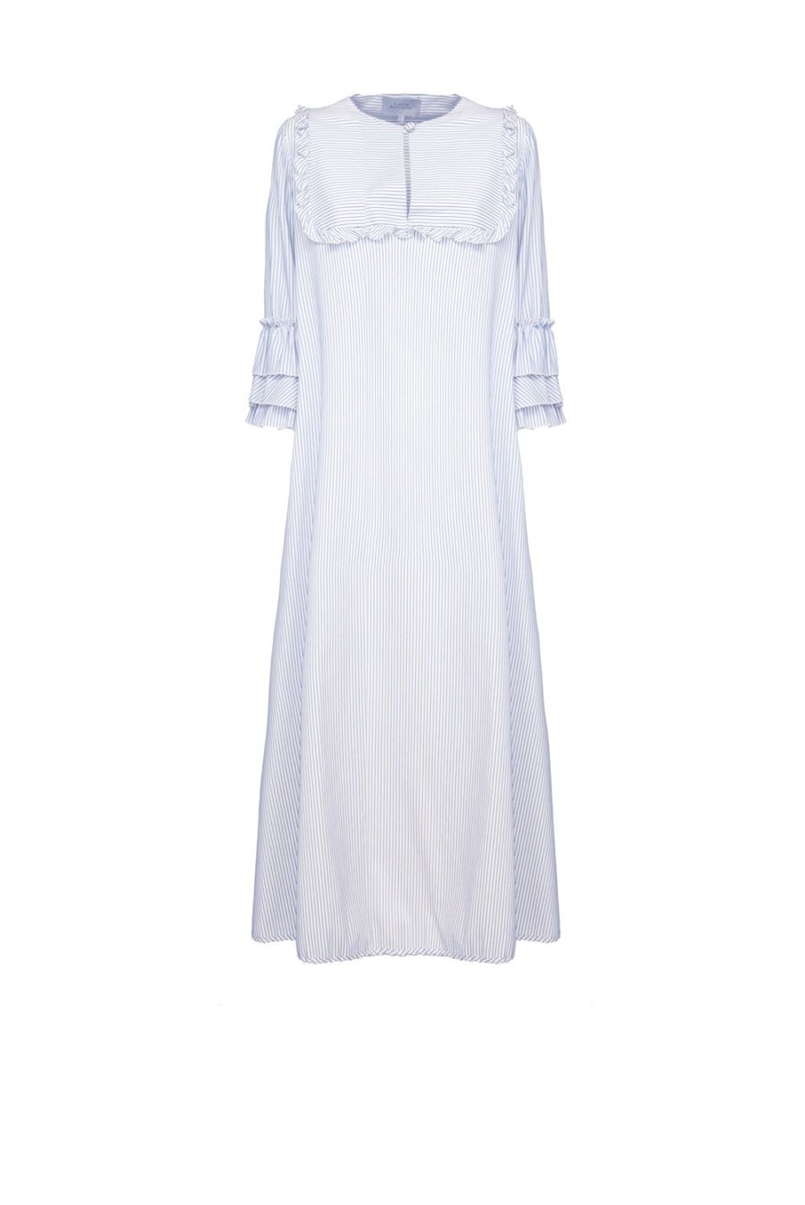 Dresses | Luisa Beccaria Blue/White Striped Caftan Dress