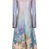 Dresses | Luisa Beccaria Floral Printed Cady Midi Dress