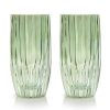 Tumblers | Luisa Beccaria Green Set Of Two Large Tumbler Glass