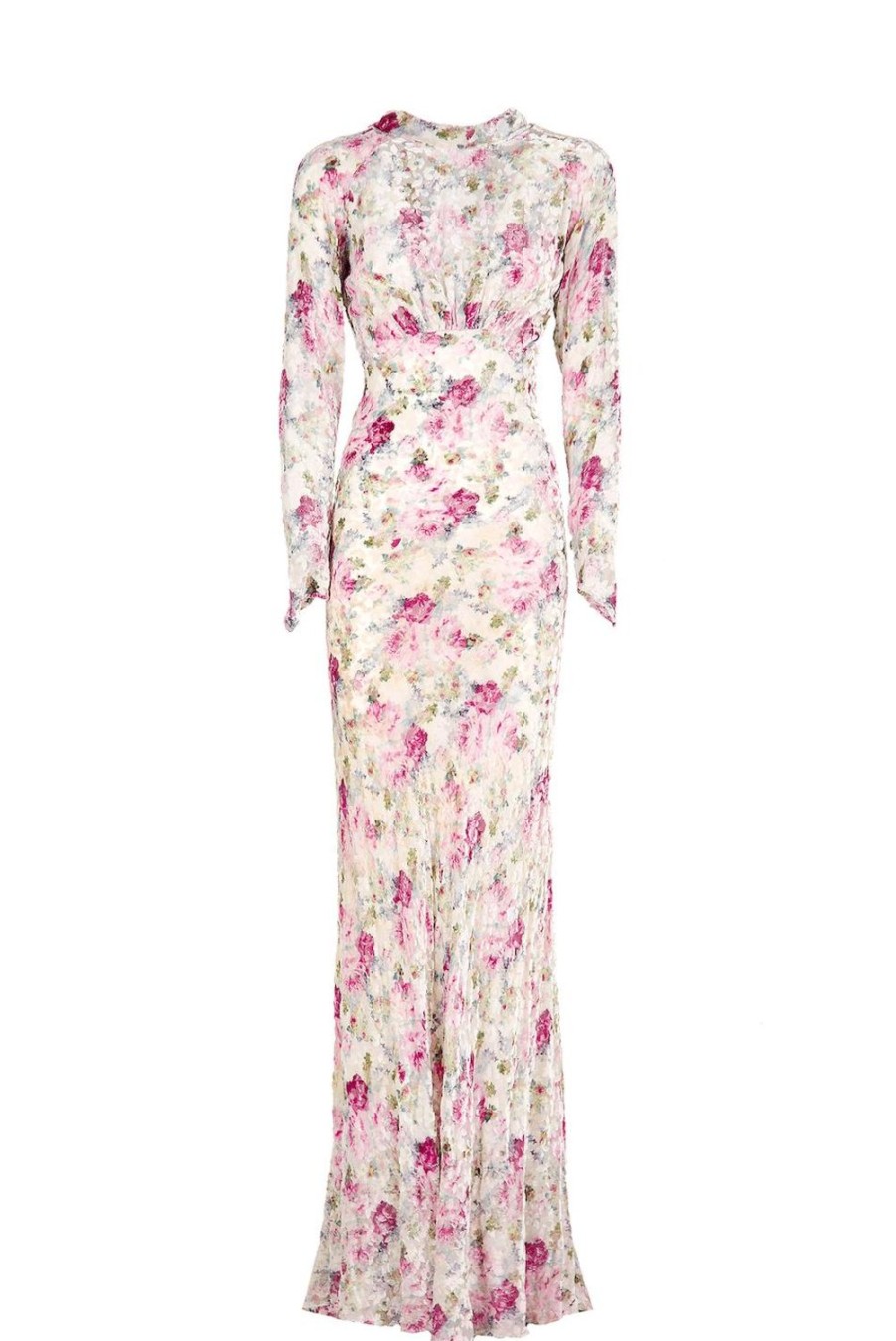 Dresses | Luisa Beccaria Floral Devore Dress