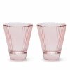 Tumblers | Luisa Beccaria Pink Set Of Two Isis Wine Glass