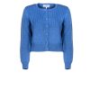 Knitwear | Luisa Beccaria Cable Knit Cardigan With Buttons Bluette