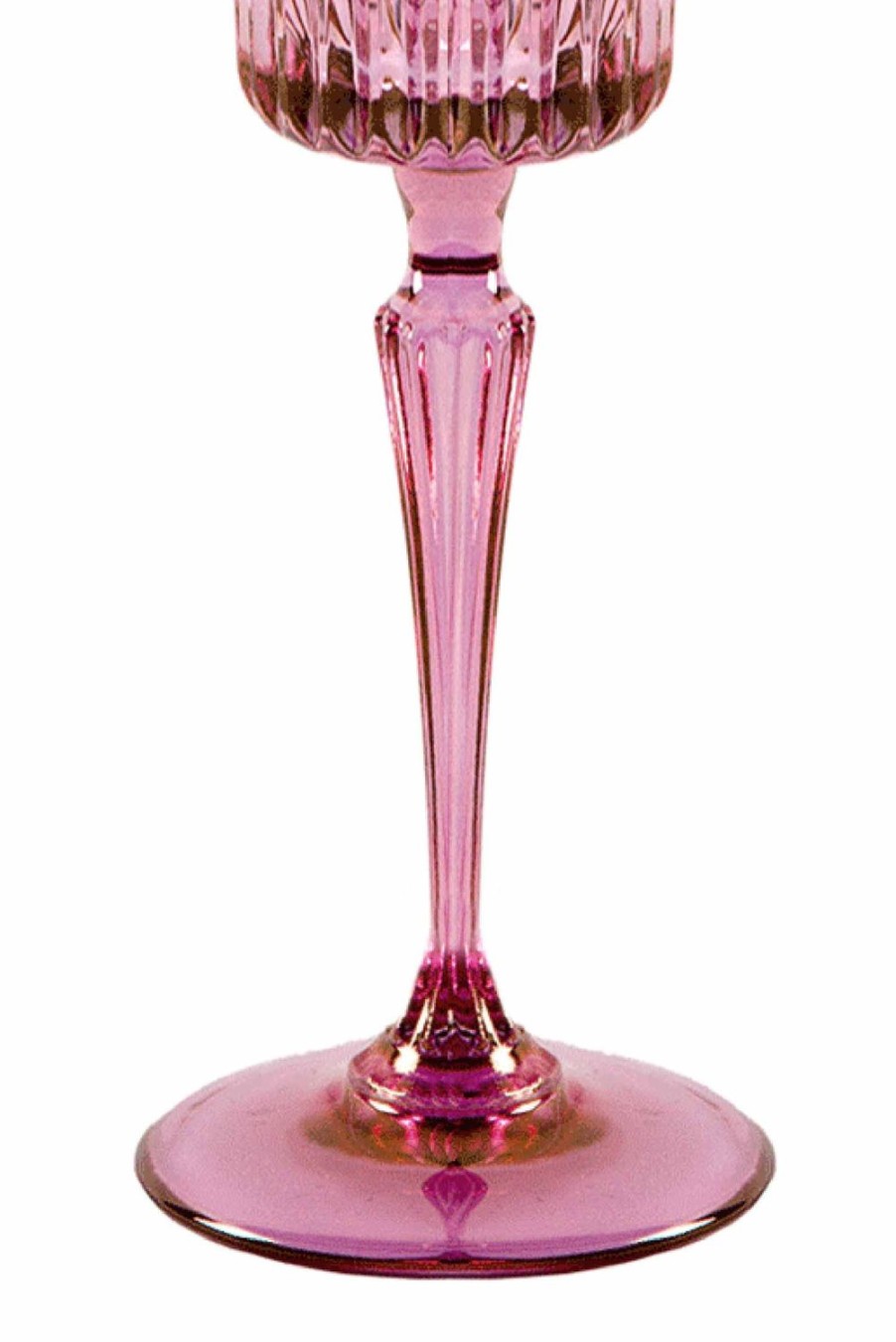 Flute | Luisa Beccaria Shade Pink To Purple Set Of Two Domina Flute Glass