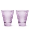 Tumblers | Luisa Beccaria Purple Set Of Two Isis Wine Glass